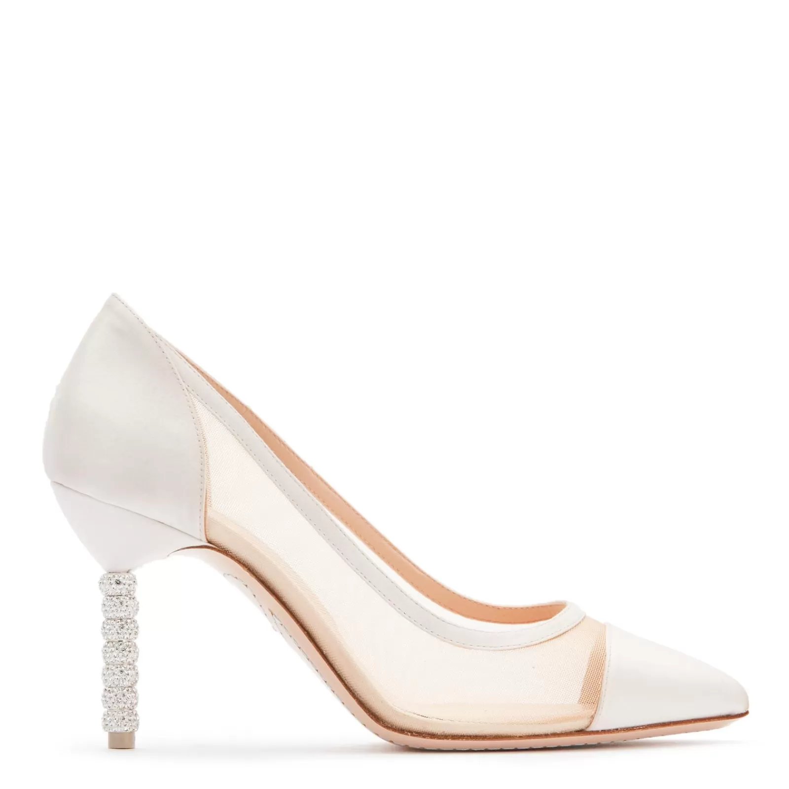 Sophia Webster JASMINE CRYSTAL MID PUMP^ BRIDAL | PUMPS