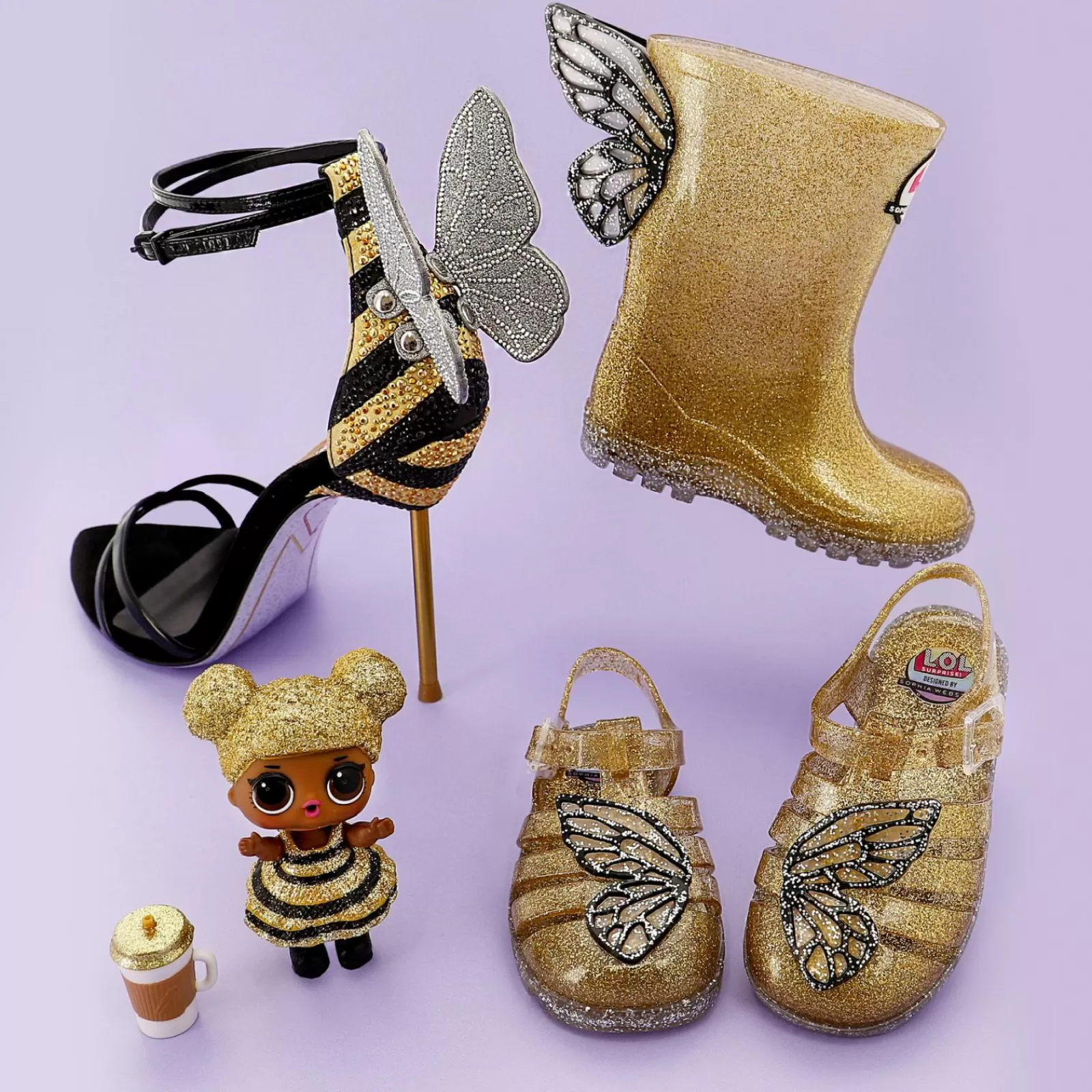 Sophia Webster Queen Bee Butterfly Jelly Sandal^ SW X LOL! SURPRISE COLLAB | MATCHING MUM & MINI